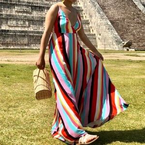 Forever21 rainbow dress